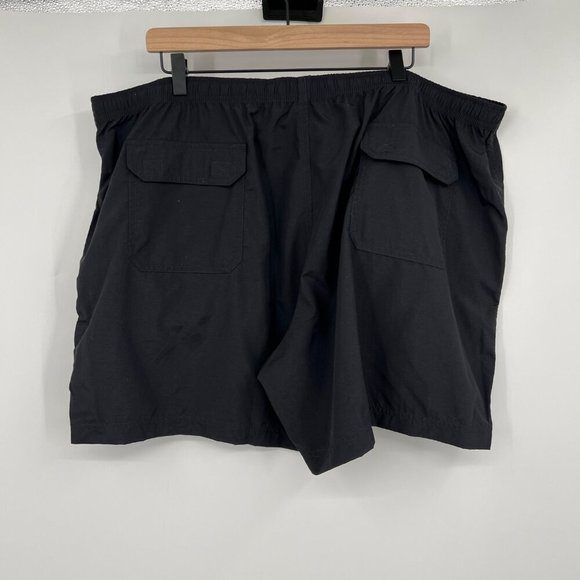 Duluth Shorts Mens Black Nylon Elastic Waist Lightweight size 2XL Pockets Hiking - Picture 4 of 7